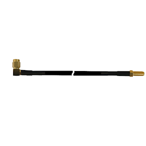 SMA Male (Right Angle) - SMA Female RG58 Cable Extension (0.25m)